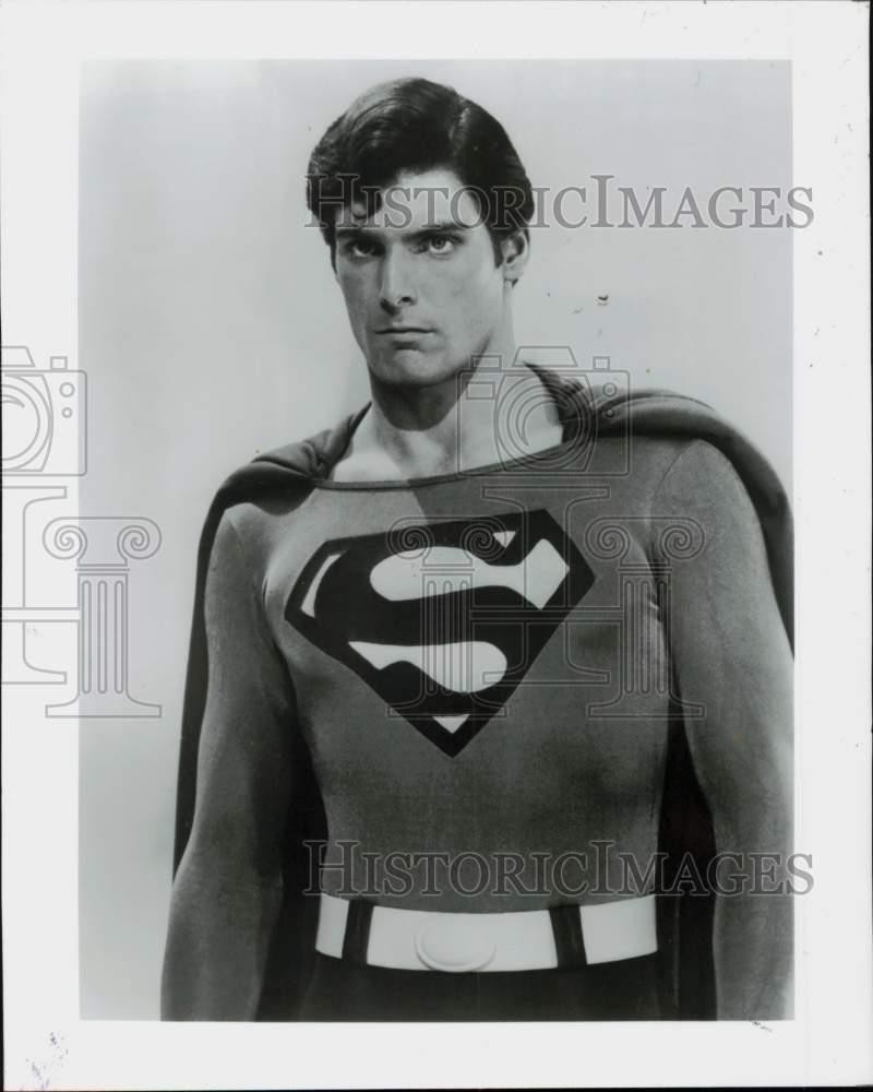 1982 Press Photo Actor Christopher Reeve as Superman – lrp81225