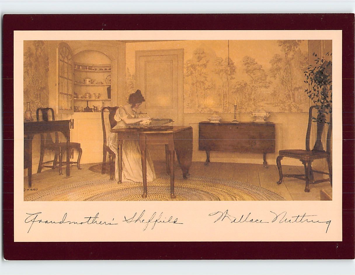 Postcard Grandmothers Sheffield The Webb Dean Stevens Museum Wethersfield CT USA