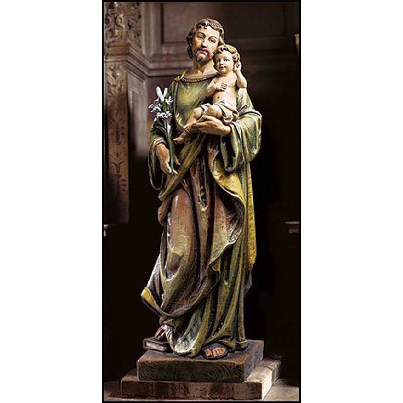 St. Joseph with Child Statue, Church 48” High Church Size Statue, Large Statues