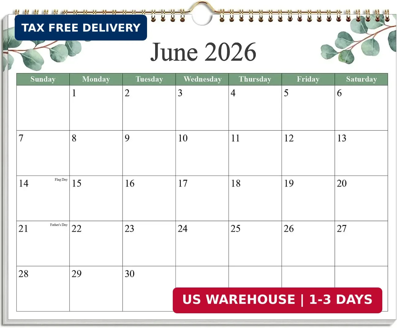 2026-2027 Calendar – Calendar 2026-2027 from June 2026 – December 2027, 19 Month
