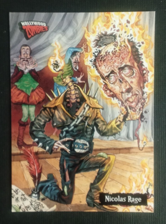 2007 Topps Hollywood Zombies Card Nicolas Rage #47