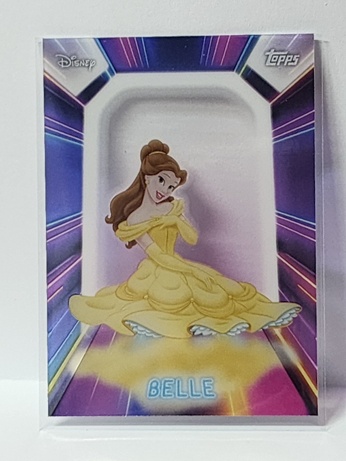 Topps 2026 Disney Neon Belle Illuminated Neon Lights Trading Card NPL-4