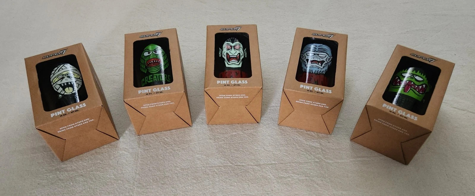 Super7 Universal Studios Retro Monster Masks Set of 2 NEW