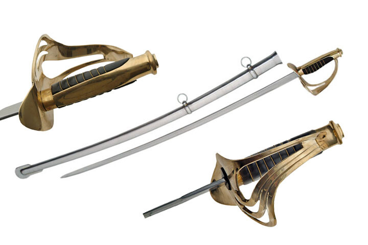 NEW 40″ U.S. Model 1860 Light Cavalry Saber Sword w/ Sheath
