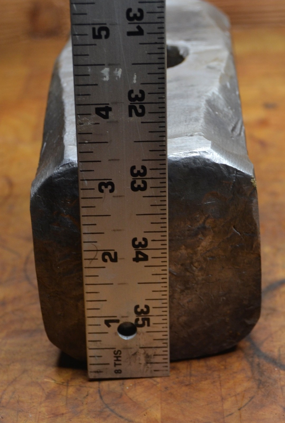 Huge Vintage Blacksmith Made Sledge Hammer Head 18lbs 4.6oz Good Shape