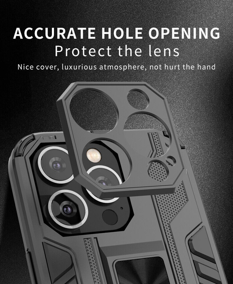 For iPhone 15 15 14 Pro 14 13 Pro Max 13 Stand Armor Hybrid Phone Case