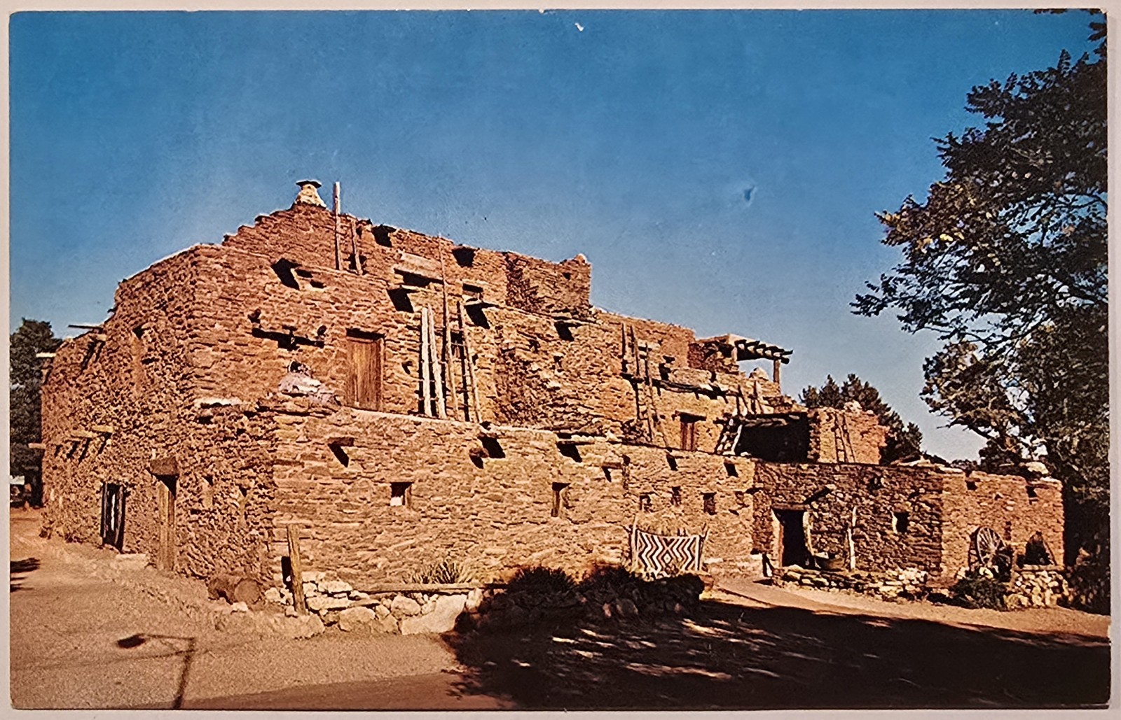 Grand Canyon AZ Hopi House Vintage Postcard Fred Harvey Plastichrome Unposted