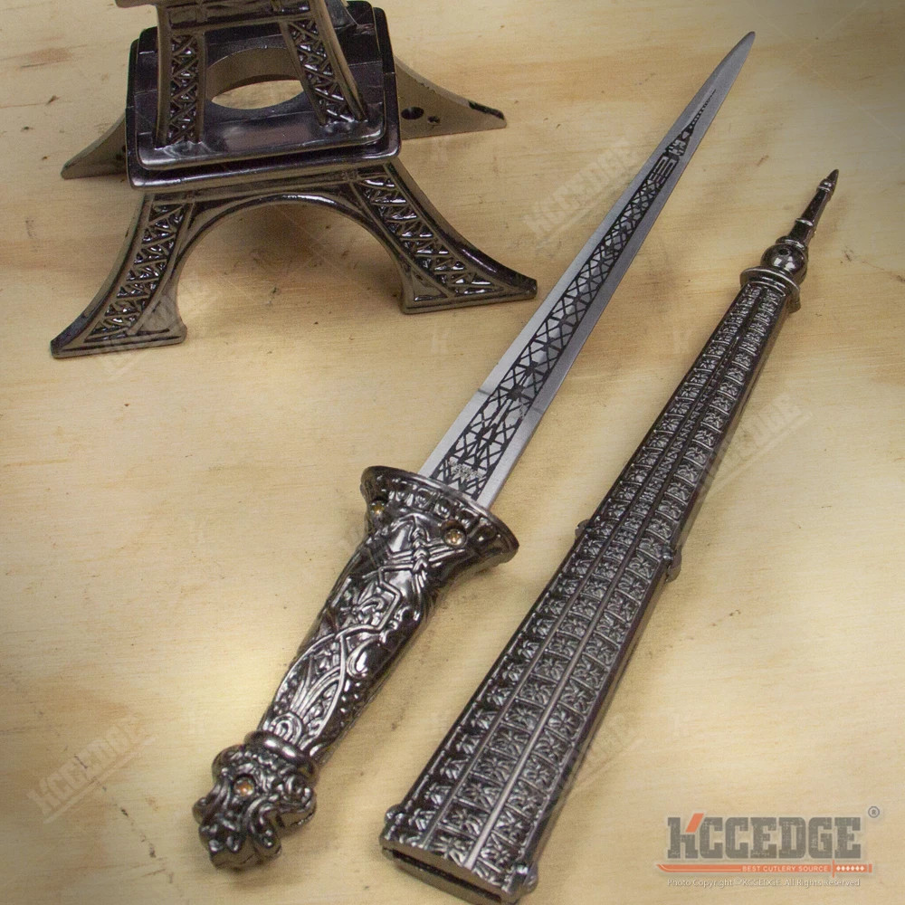 10″ Eiffel Tower Standing Display w/ Metal Blade Letter Opener w/ GIFT BOX