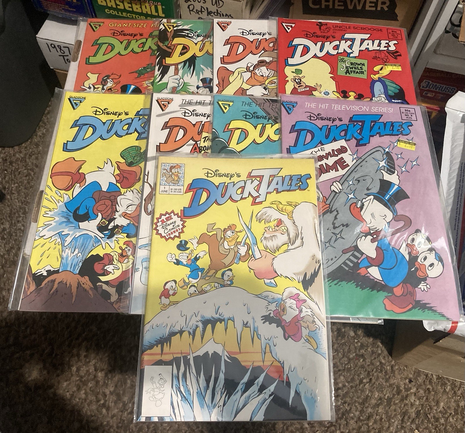 Ducktales (1988 Gladstone) #1-8, #1 (1990 Disney 1st Launchpad McQuack In Comics