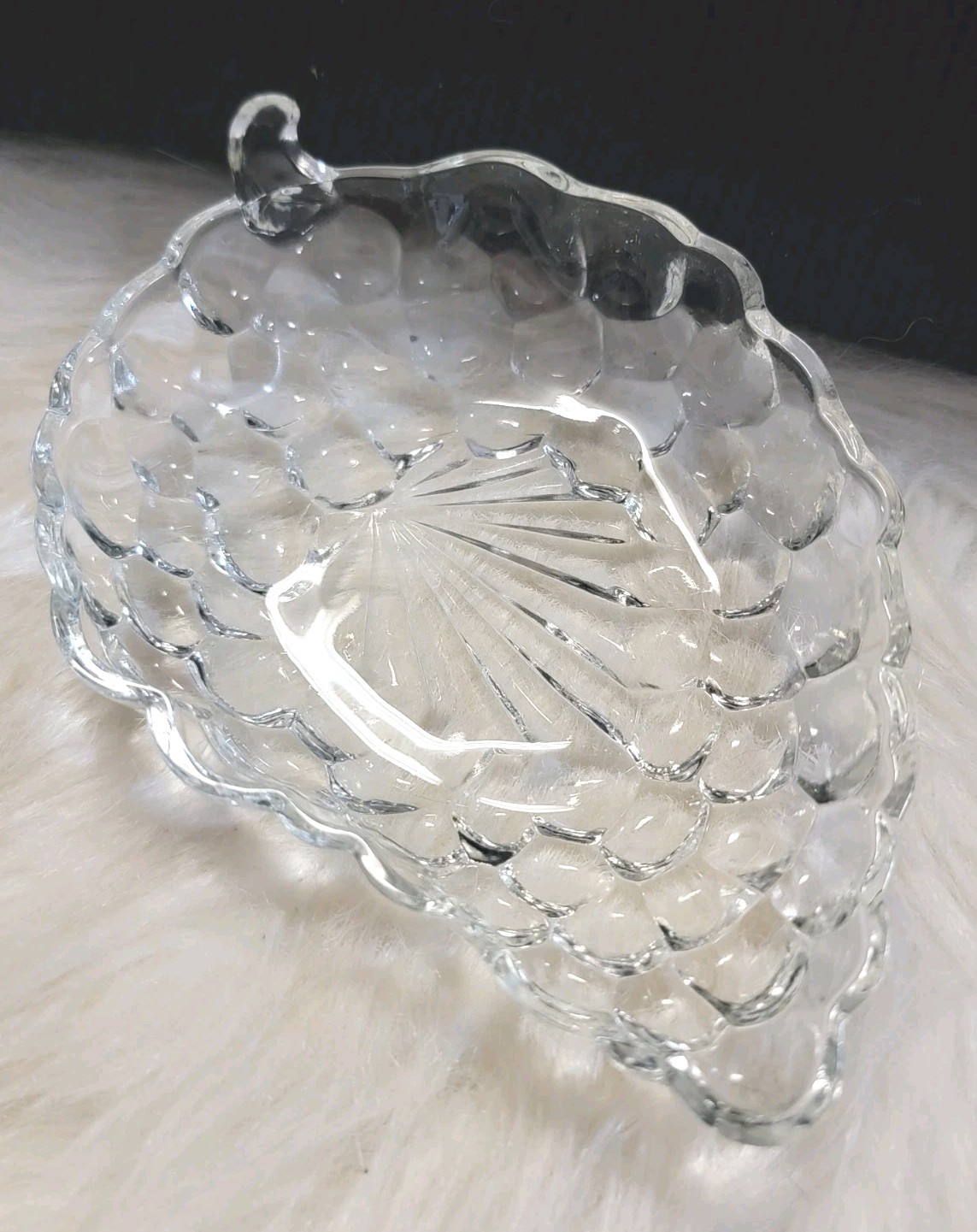 Vintage Grape Cluster Shaped Dish- 7″ x 4.5″-B1035