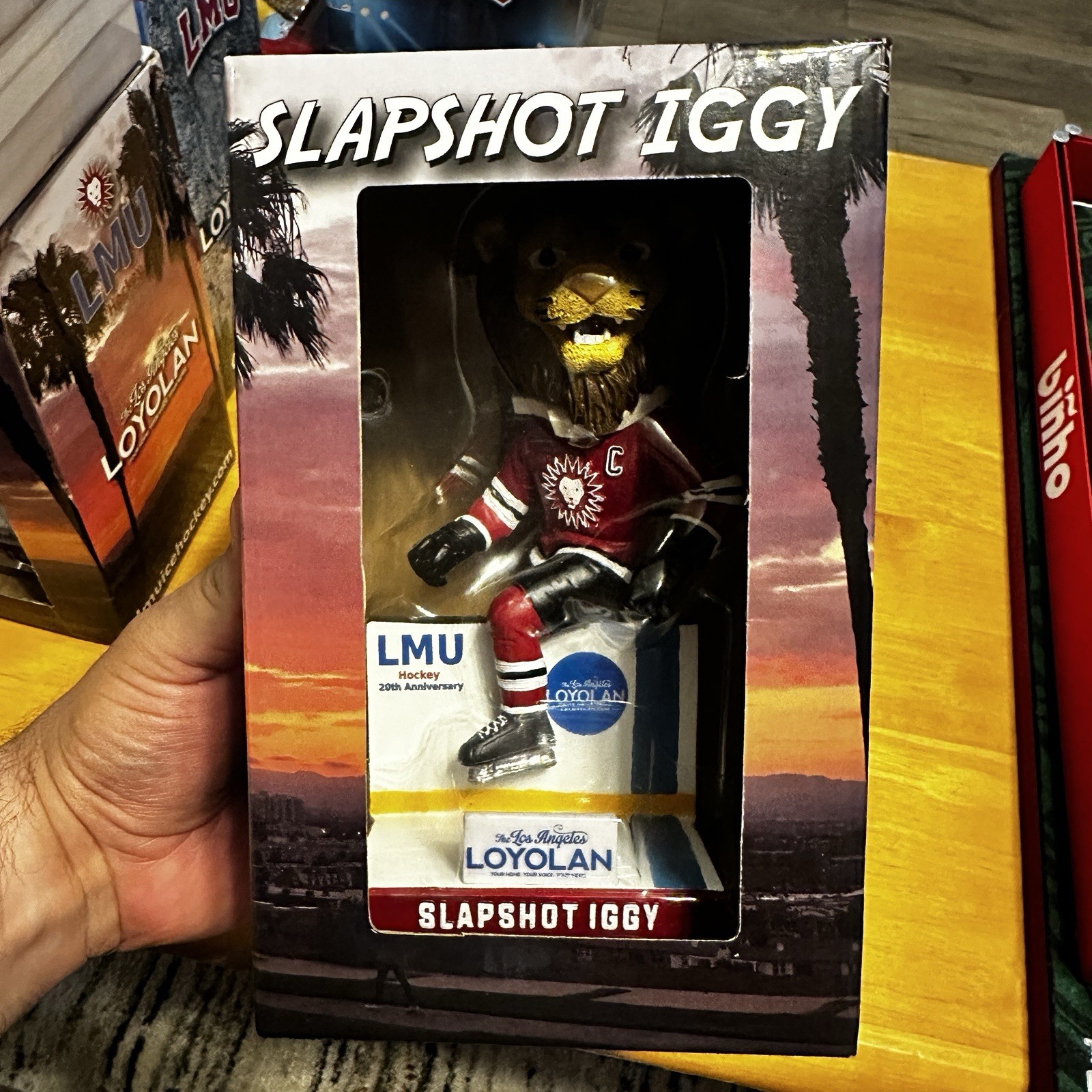 LMU Loyola Marymount University Lions Slapshot Iggy Bobble Head NIB Limited Rare