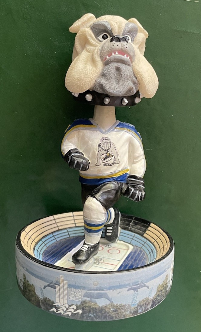 Vintage Rare 2002 Long Beach Ice Dogs Mascot “Spike” Hockey Bobble head