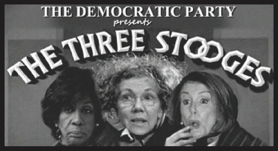 TRUMP 3 STOOGES PELOSI WARREN WATERS ANTI DEMOCRAT MAGA DECAL STICKER POLITICAL