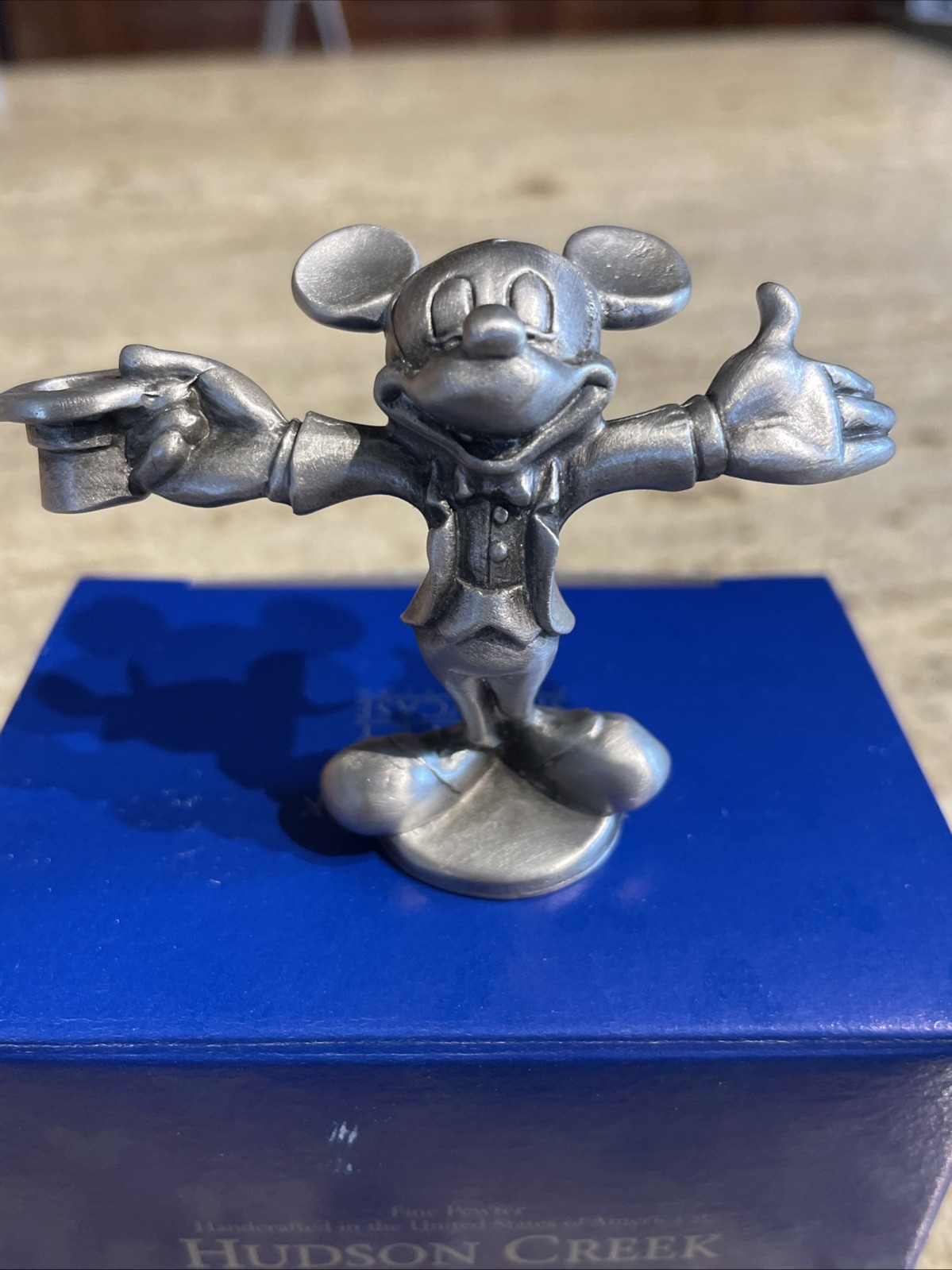 Hudson Fine Pewter Disney Mickey Mouse “Ringmaster” Figurine #3859 NEW Showman