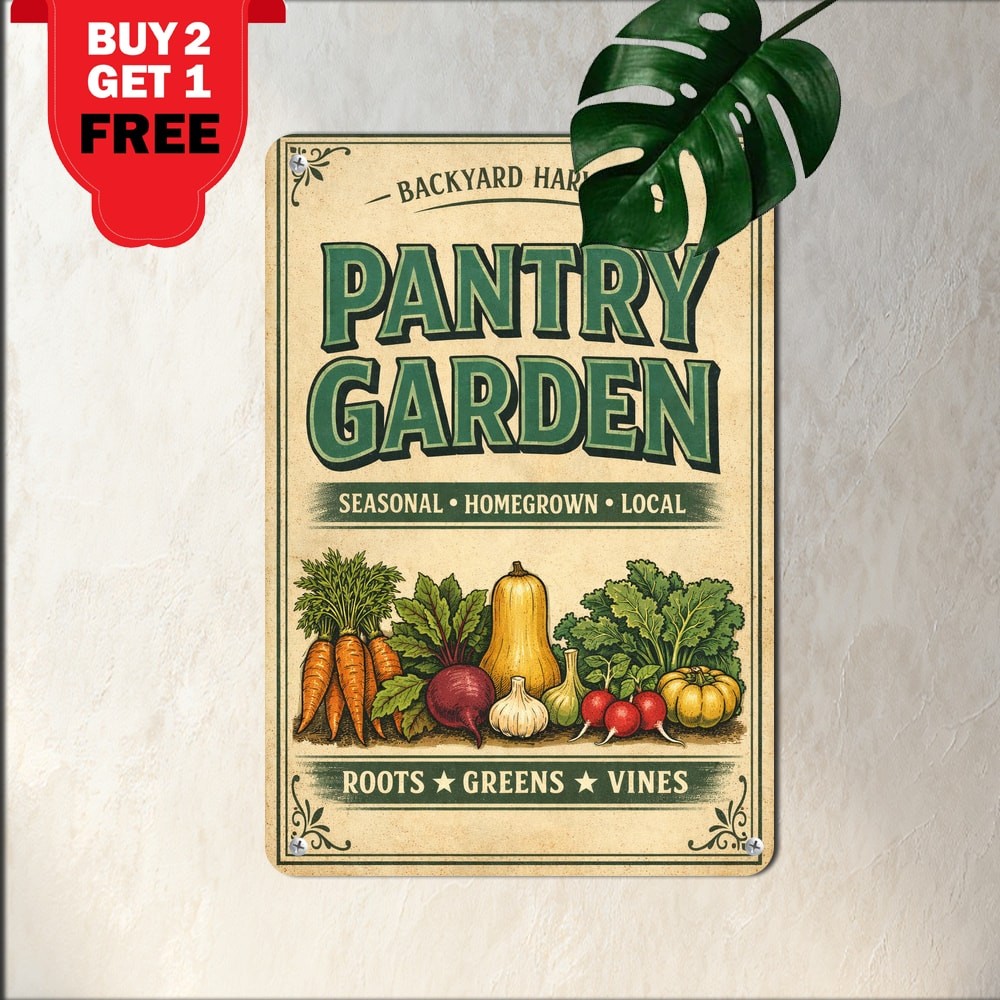 Custom Garden Plaque Durable Metal Sign Flower Bed Backyard Lawn Walkway Decor