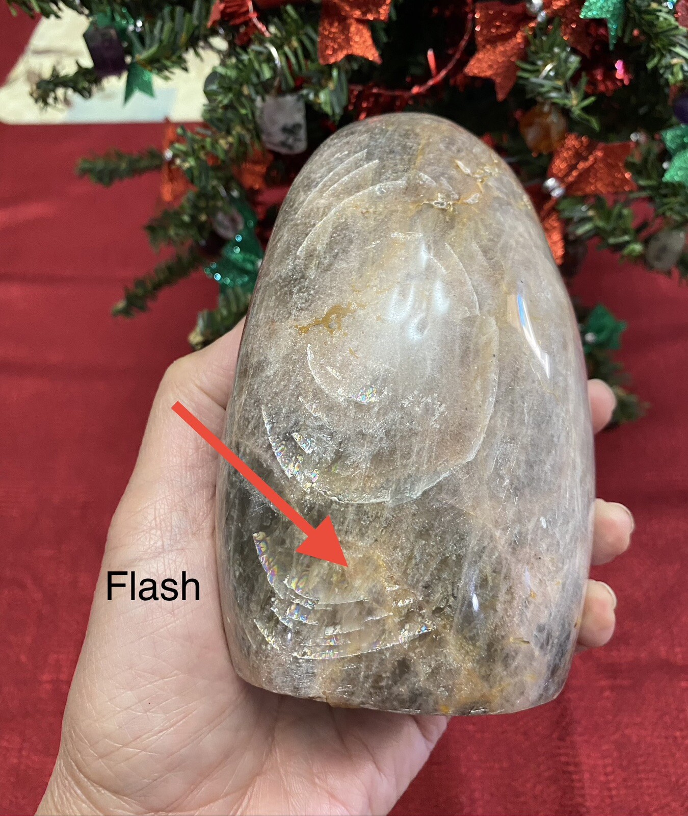 Black Moonstone FreeForm From Madagascar 2.76lbs Over 5in