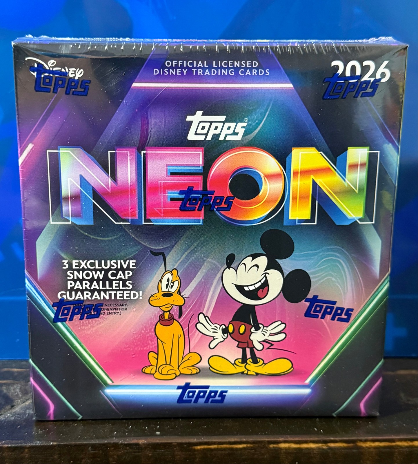 2026 Topps Disney Neon Mega Box (50 Cards) w/Chrome Brand New Sealed