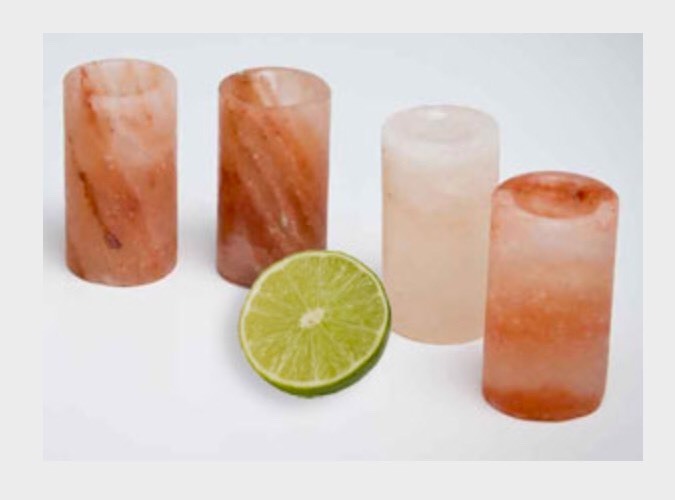 Himalayan Salt Shot Glass Tequila Shot Glass Organic Food Grade Salt Glass. One.