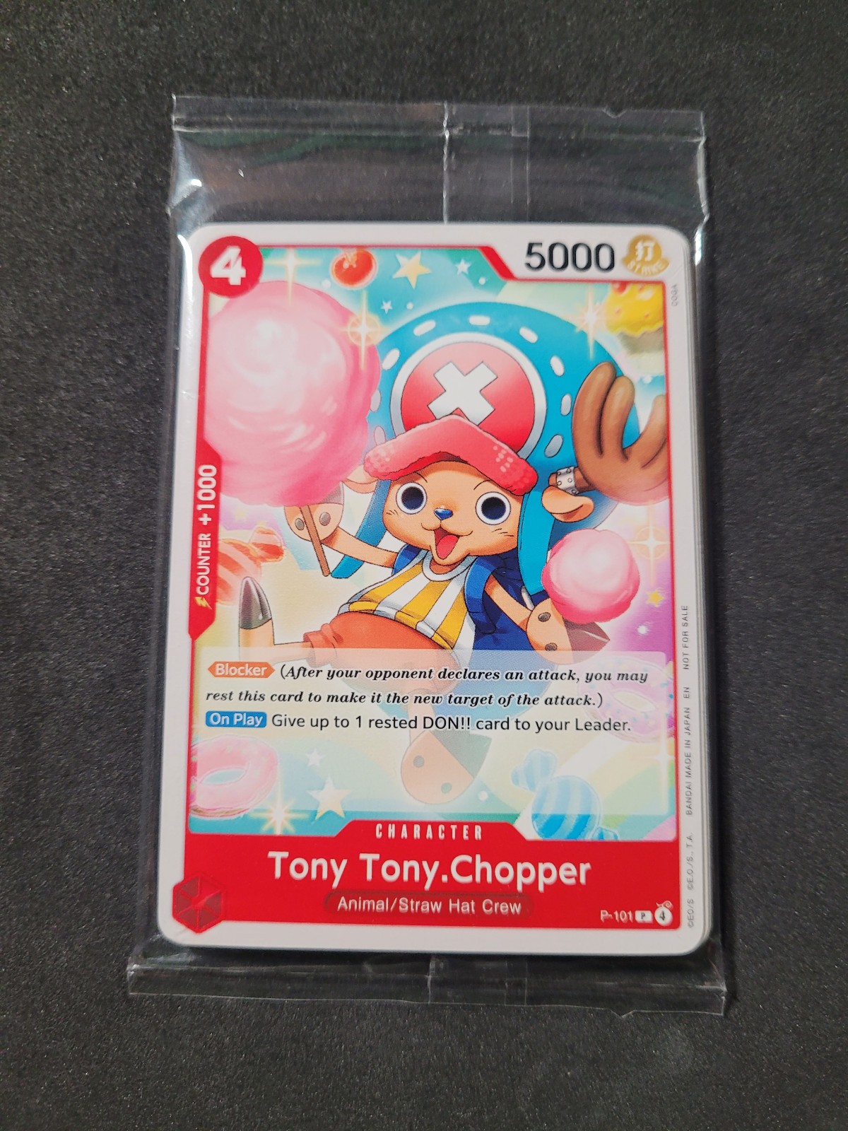 1x One Piece Tony Tony Chopper P-101 through P-107 Promo Pack Sealed