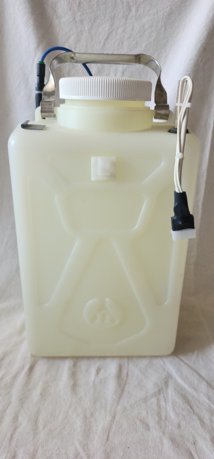 Custom Vintage Nalgene Rectangular Carboy HDPE 9L Plastic Bottle w/Handle
