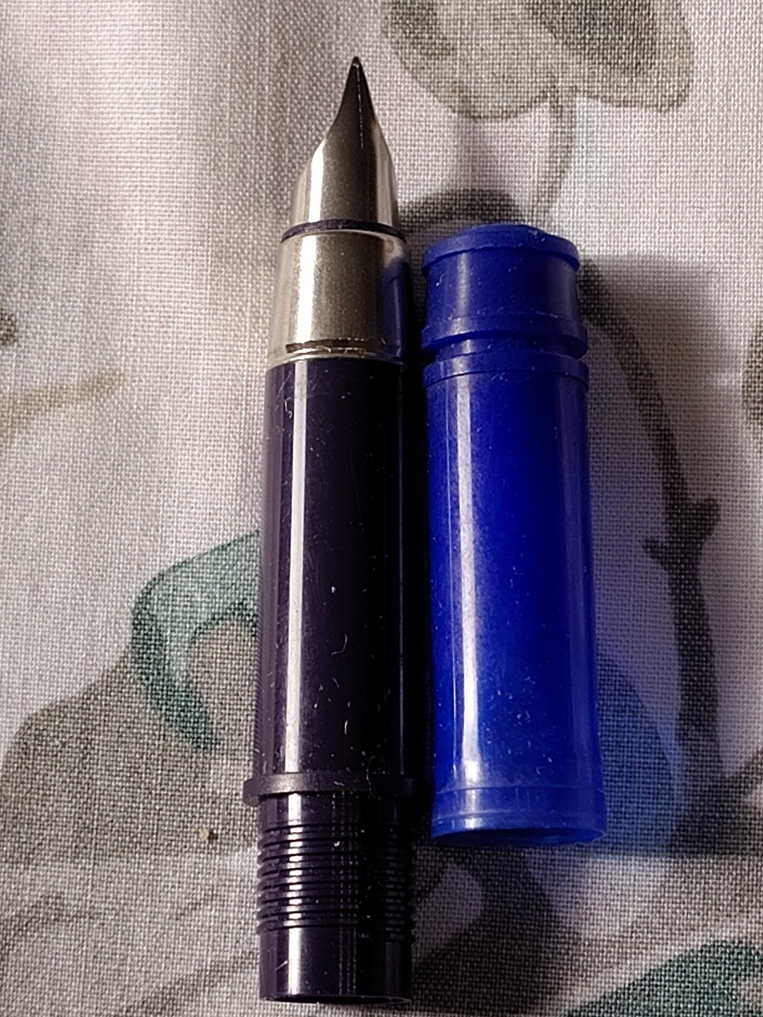 Parker 25 Blue Matte Fine Stainless Steel Nib Only England Made