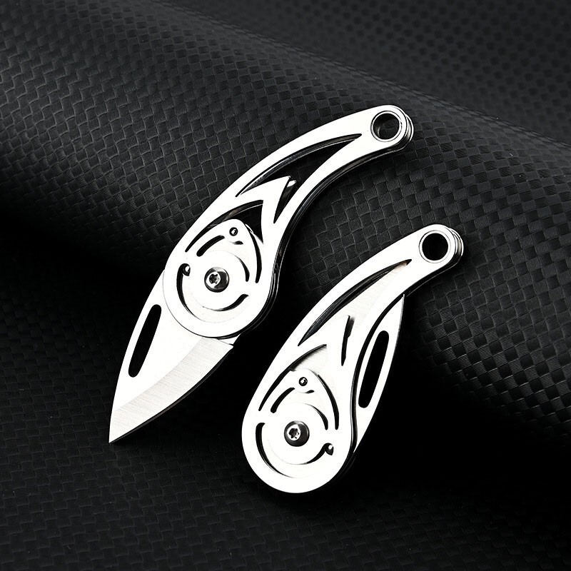 Mini Folding Blade Knife Keychain Pocket Knife Portable Outdoor Camping EDC Tool
