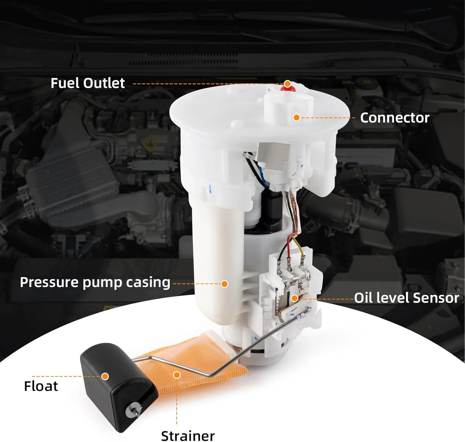 Electric Fuel Pump Module Assembly Compatible with Toyota Camry 2.4L 3.0L 2002-2