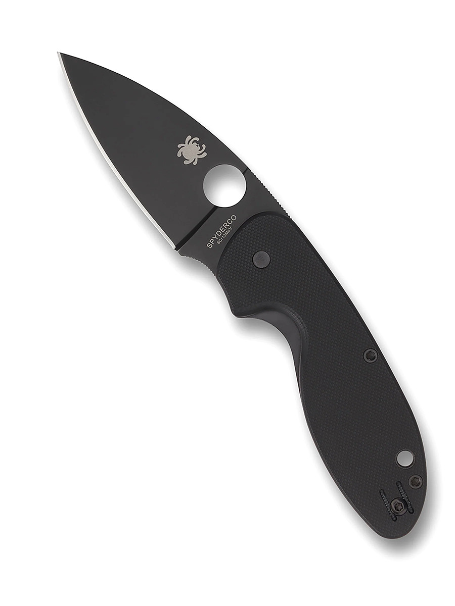 Spyderco Knives Efficient Liner Lock Black G-10 Blackened Stainless C216GPBBK