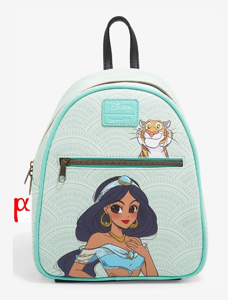 Loungefly Disney Aladdin Jasmine and Rajah Cosmic Floral Mini Backpack Exclusive