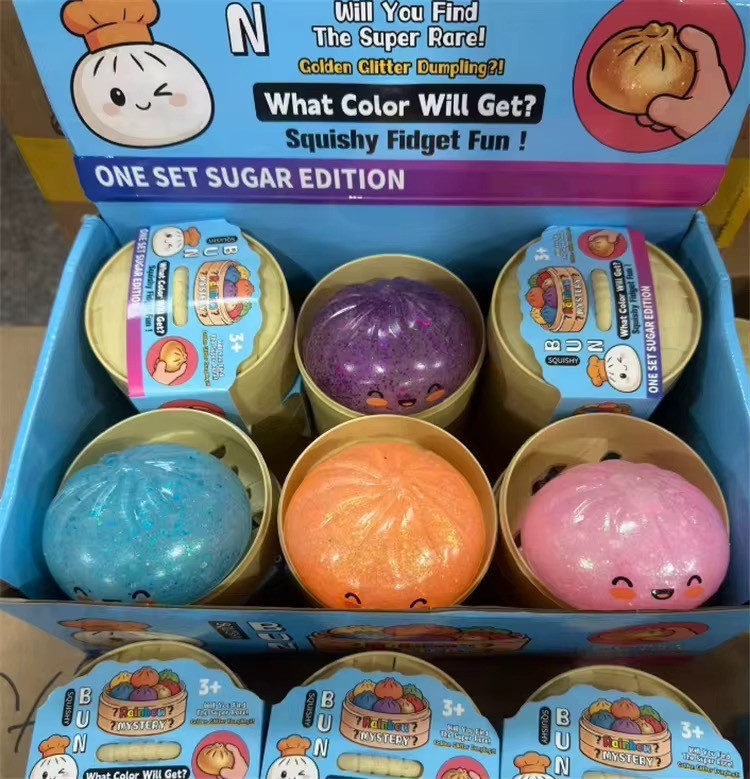 Dumpling Squishy Mystery Blind Pack – Soft Bun Stress Toy Random Surprise