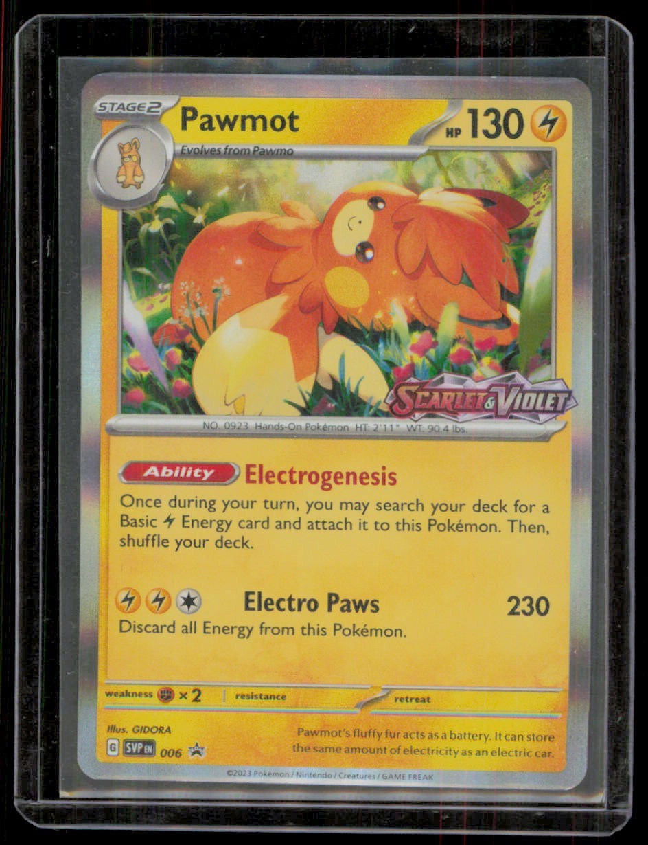 Pawmot SVP006 Scarlet & Violet Prerelease Promo Holo Rare Pokemon Card – LP