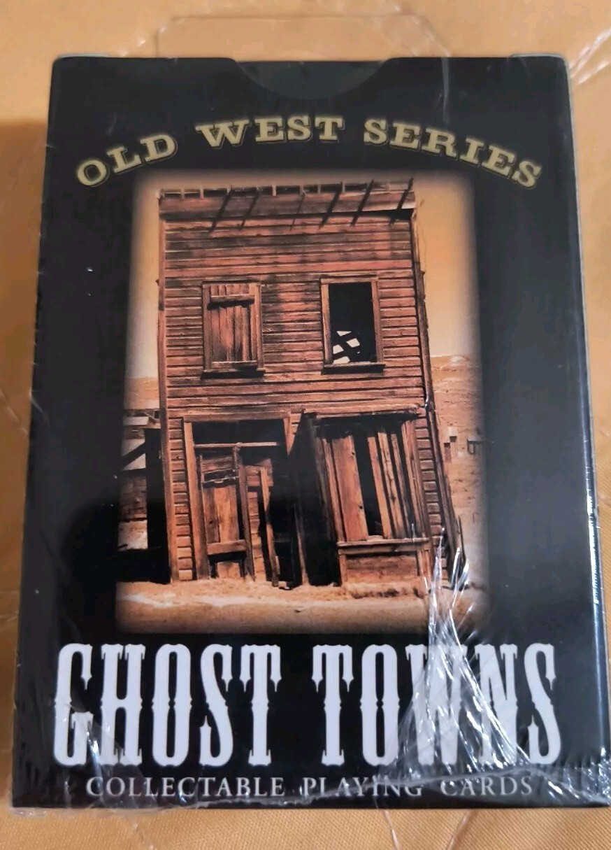Old West Series Ghost Towns Poker Style Playing Cards 52 Unique Color Images NEW