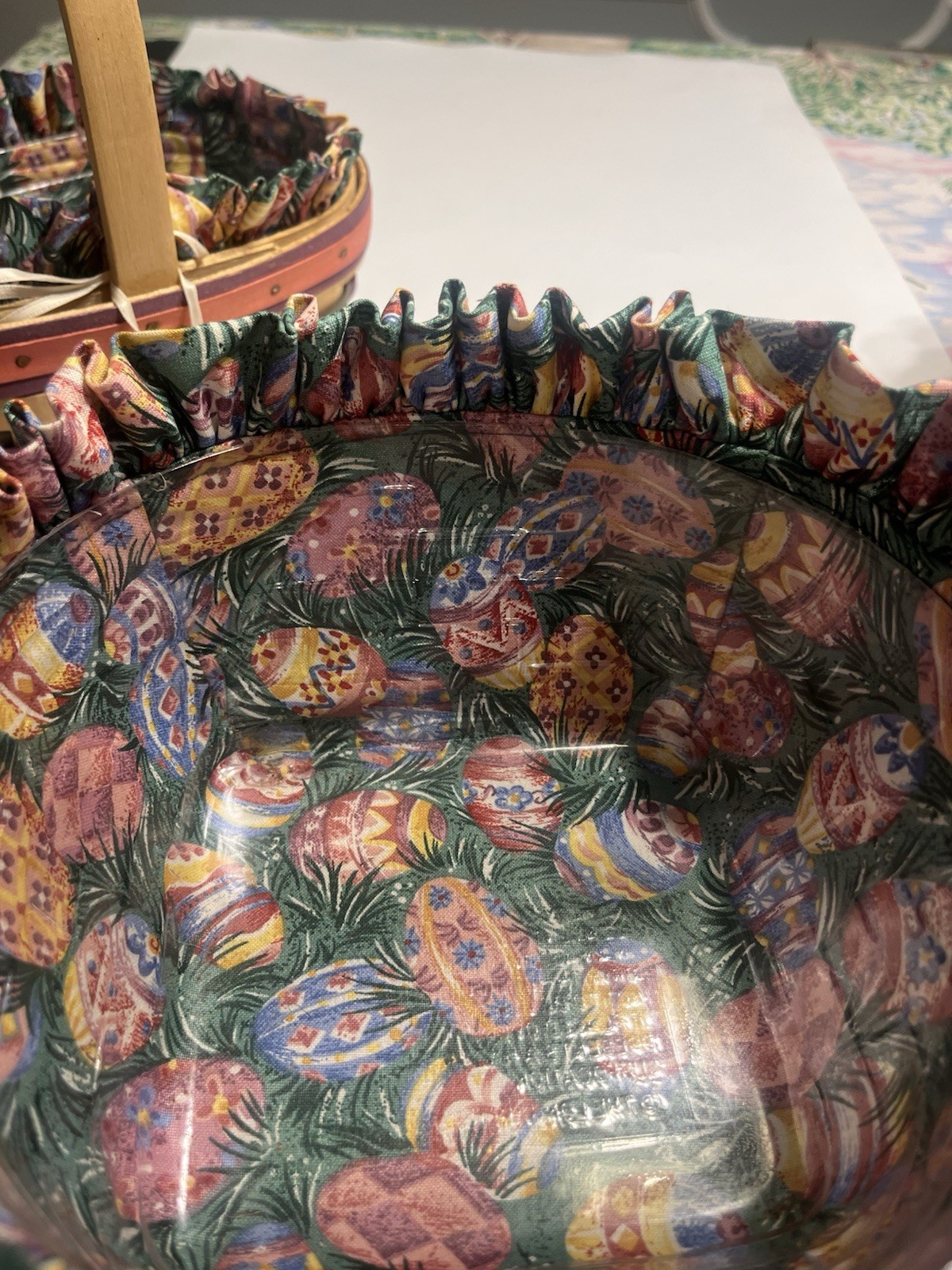 11pc Vtg Longaberger Easter Multi Color Woven Basket Combos 1997, 98 & 99