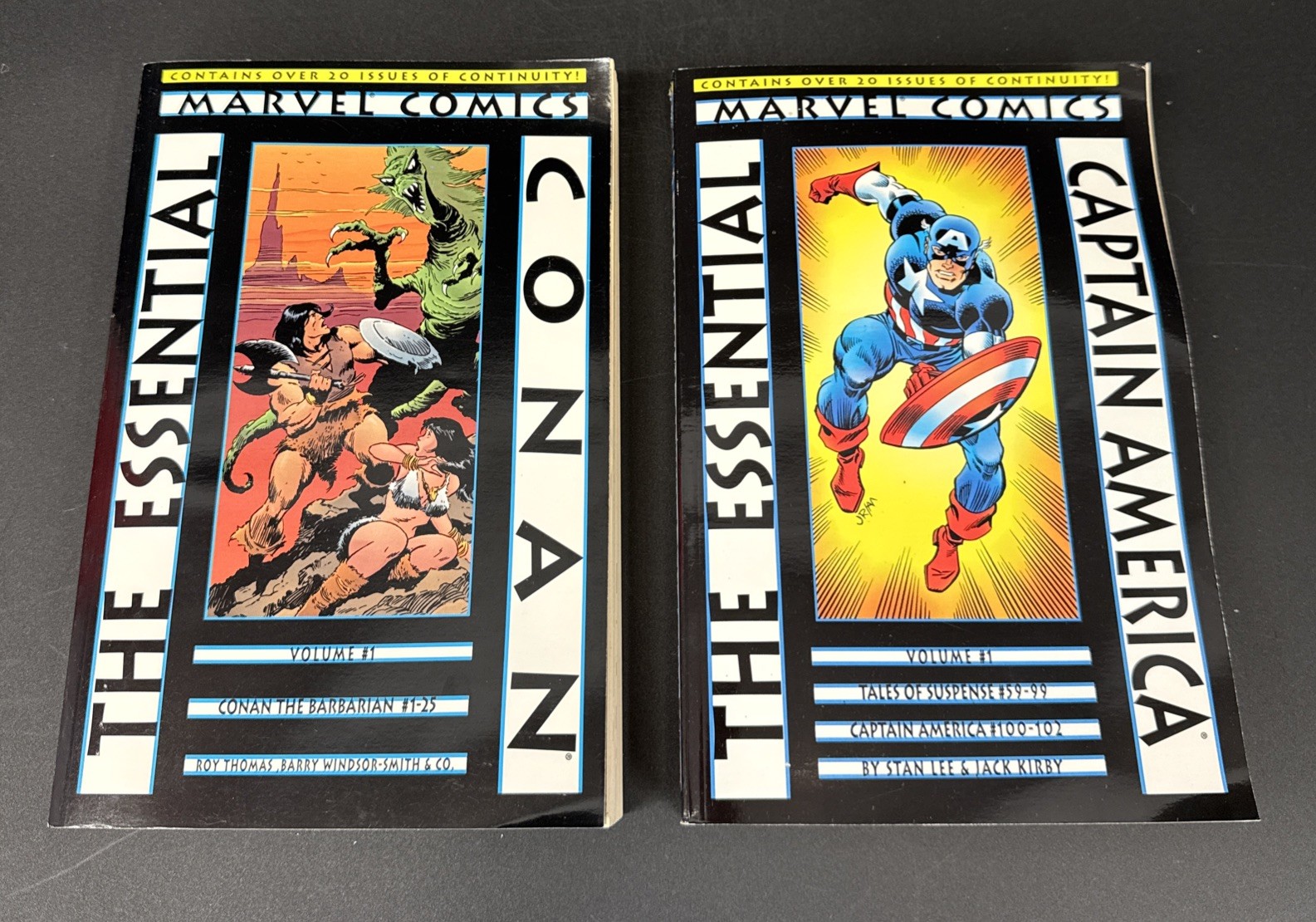 Marvel Comics The Finesse Collection Lot of 2 Captain America & Conan Vol. 1