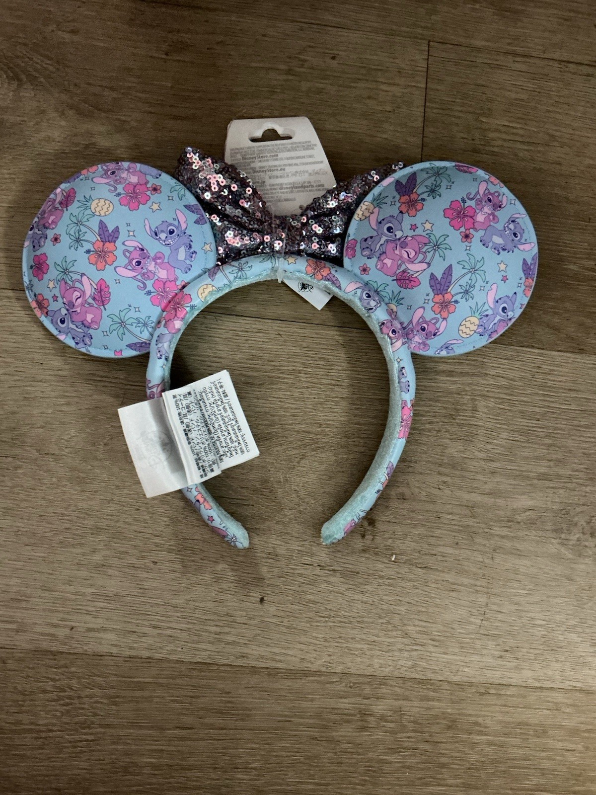 Disney Parks Stitch and Angel Minnie Mouse Ears Headband 2026 New With Tags