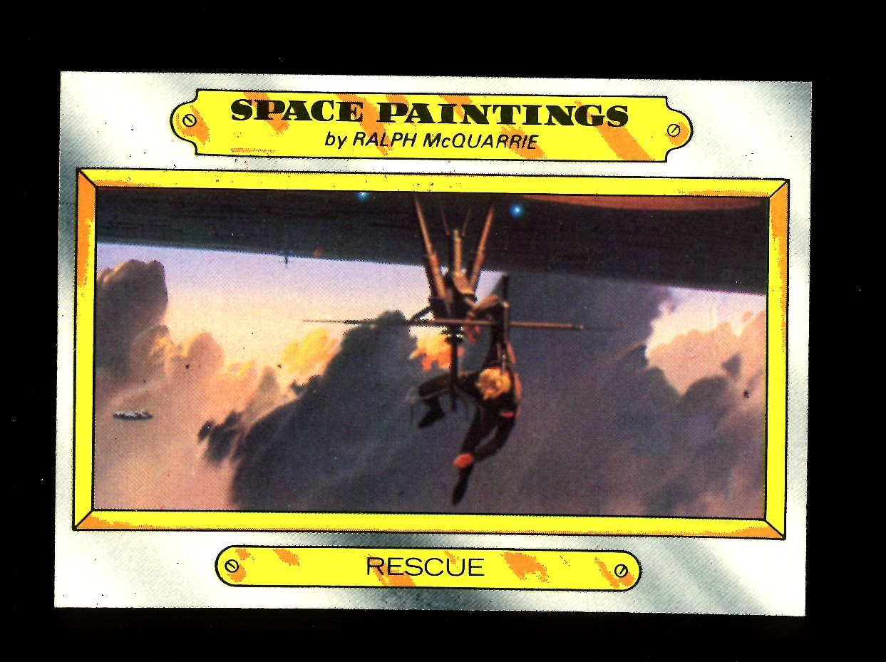 1980 TOPPS STAR WARS THE EMPIRE STRIKES BACK #129 SPACE PAINTINGS RESCUE QTY