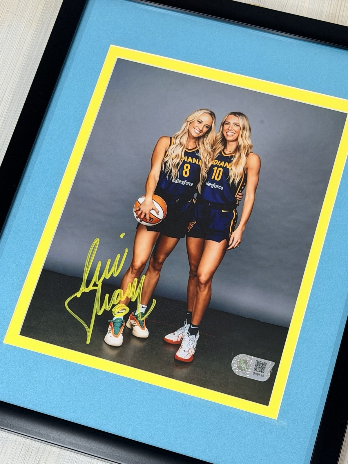 Indiana Fever Sophie Cunningham Signed 8×10 Photo Framed SWAU COA WNBA 🔥🏀