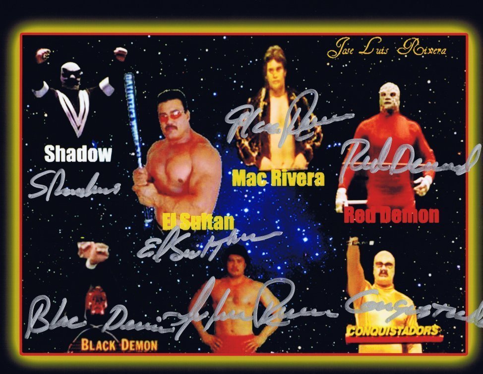 Jose Luis Rivera Signed Autographed 8×10 Photo WWE 7 Diff Sigs LIMITED!! – w/COA