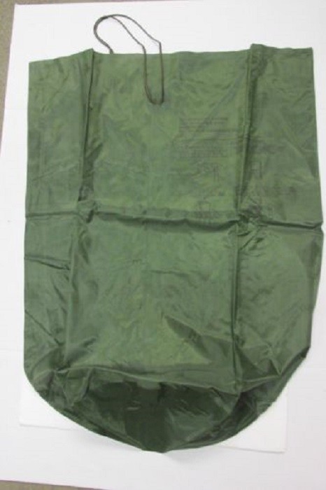 US Military Waterproof Clothing Bag Wet Weather Heavy Rubber Bonded Nylon VGC