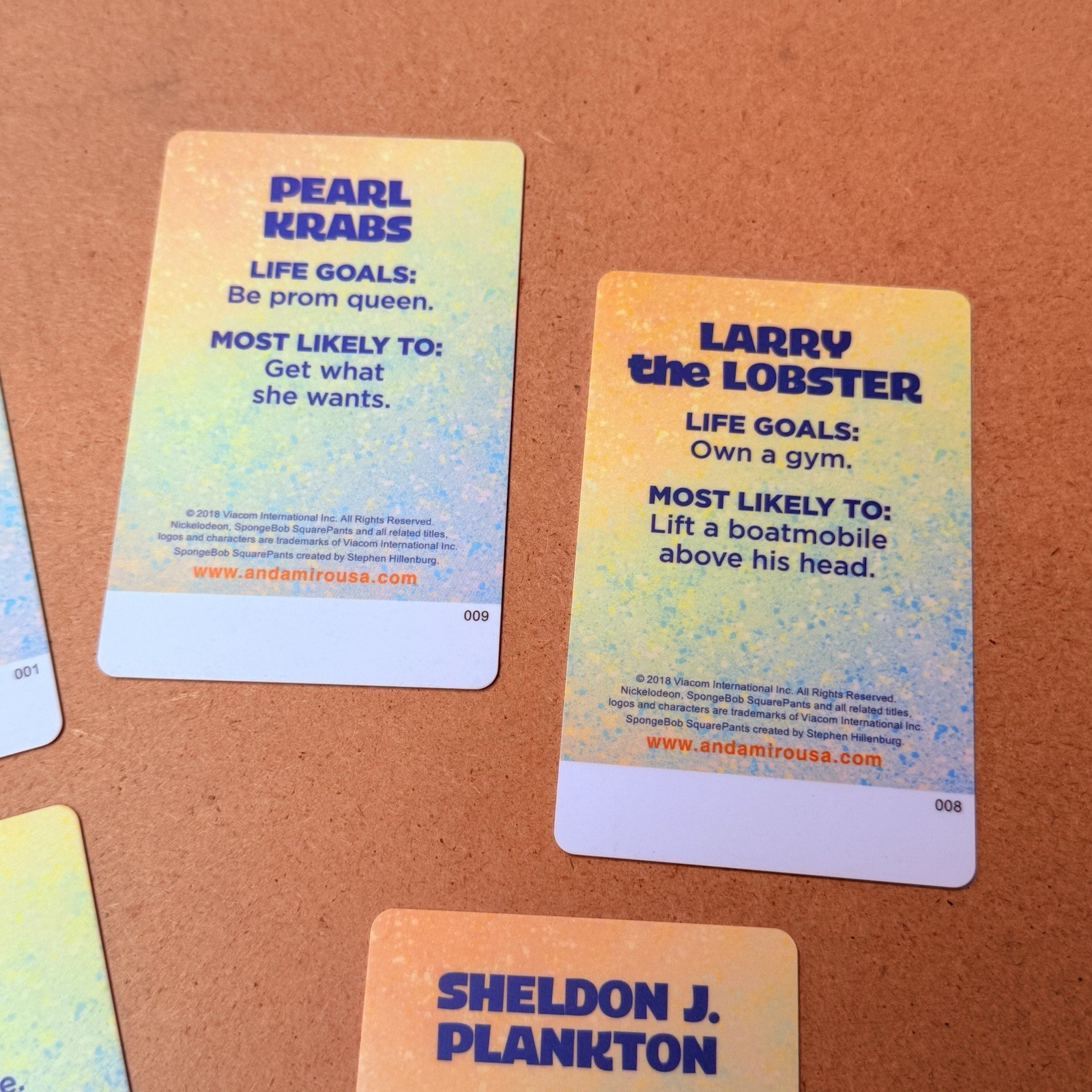 SpongeBob SquarePants Coin Pusher Arcade Cards Full Set + Gary The Snail (SB17)