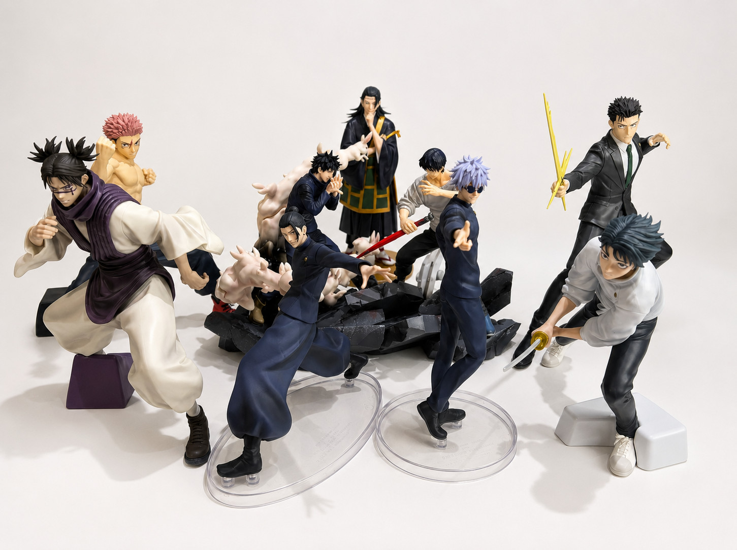 Jujutsu Kaisen Figure Lot 9pc Gojo 2x Geto Toji Yuta Itadori Megumi Choso Prize