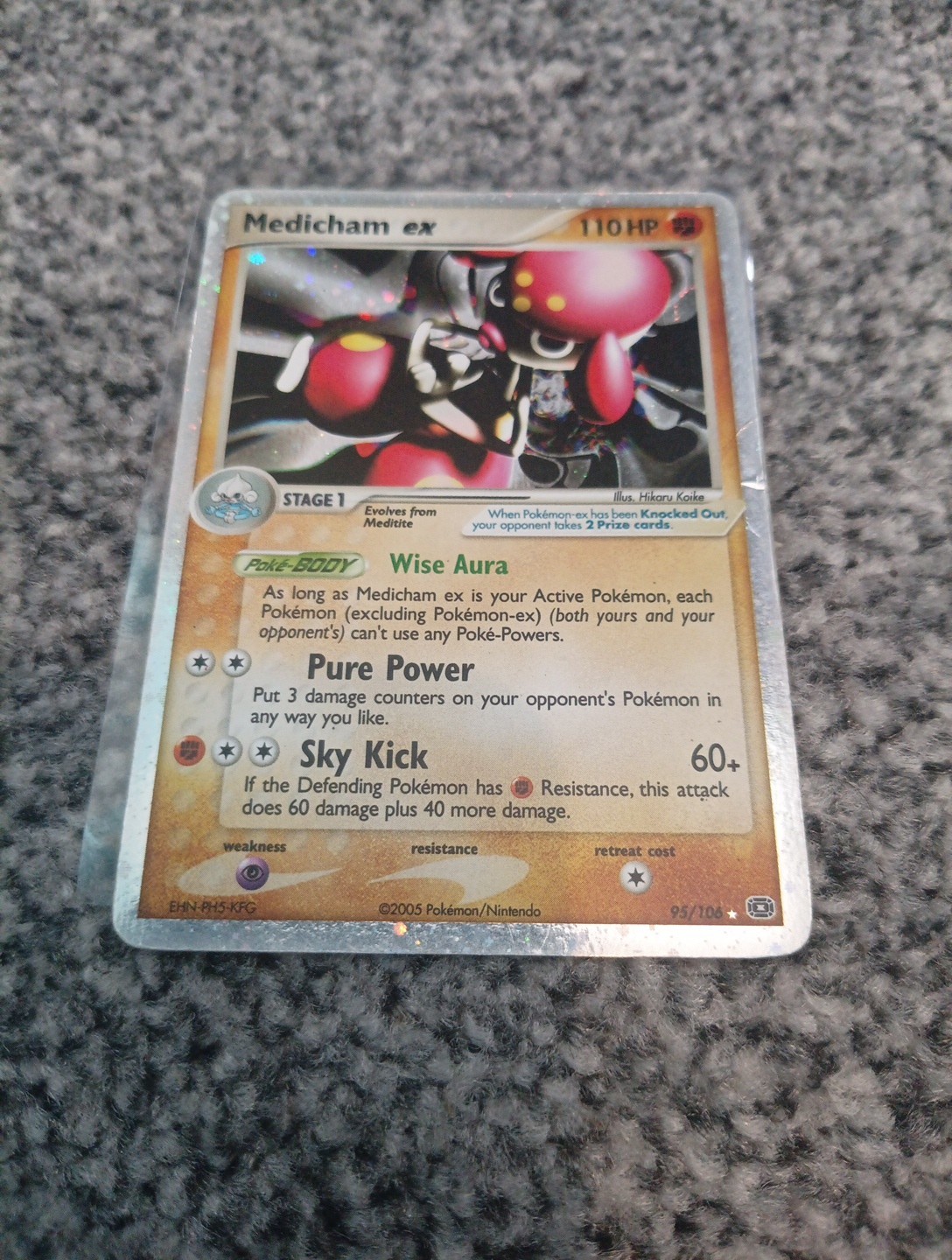 Pokemon TCG Medicham EX Emerald Card 95/106 English Edition Rare