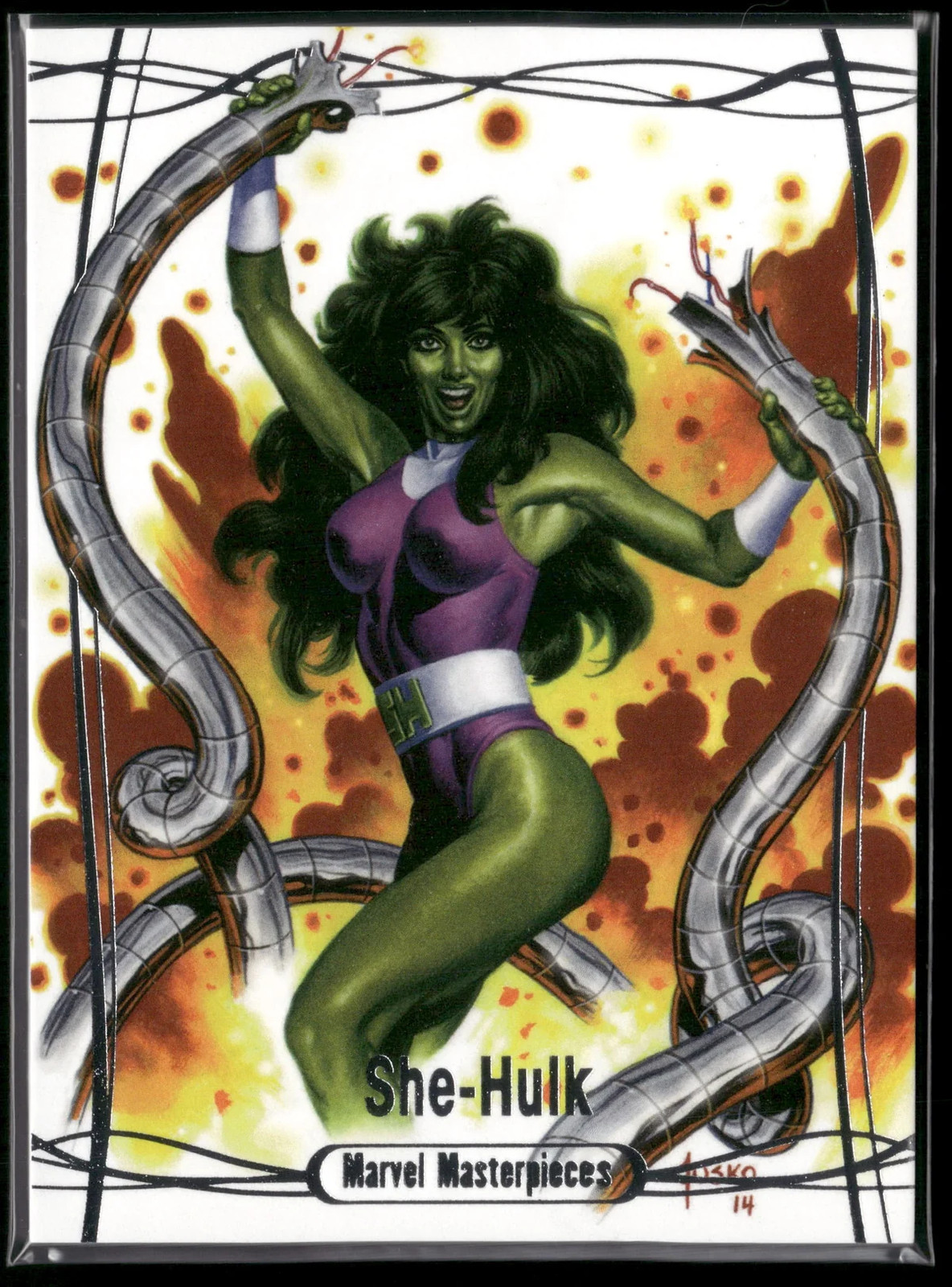 2015 Marvel Masterpieces She-Hulk #76 Serial Numbered NM