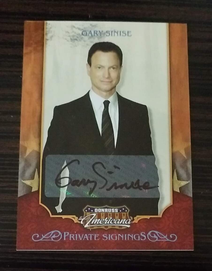 Gary Sinise 2009 Donruss Americana Auto Autograph 41/54 Private Signings Lt. Dan