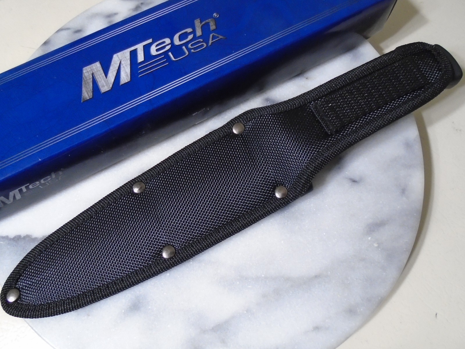 Mtech Black Dual Edge Dagger Fixed Blade Knife & Sheath MT-454 11 1/2″ OA New
