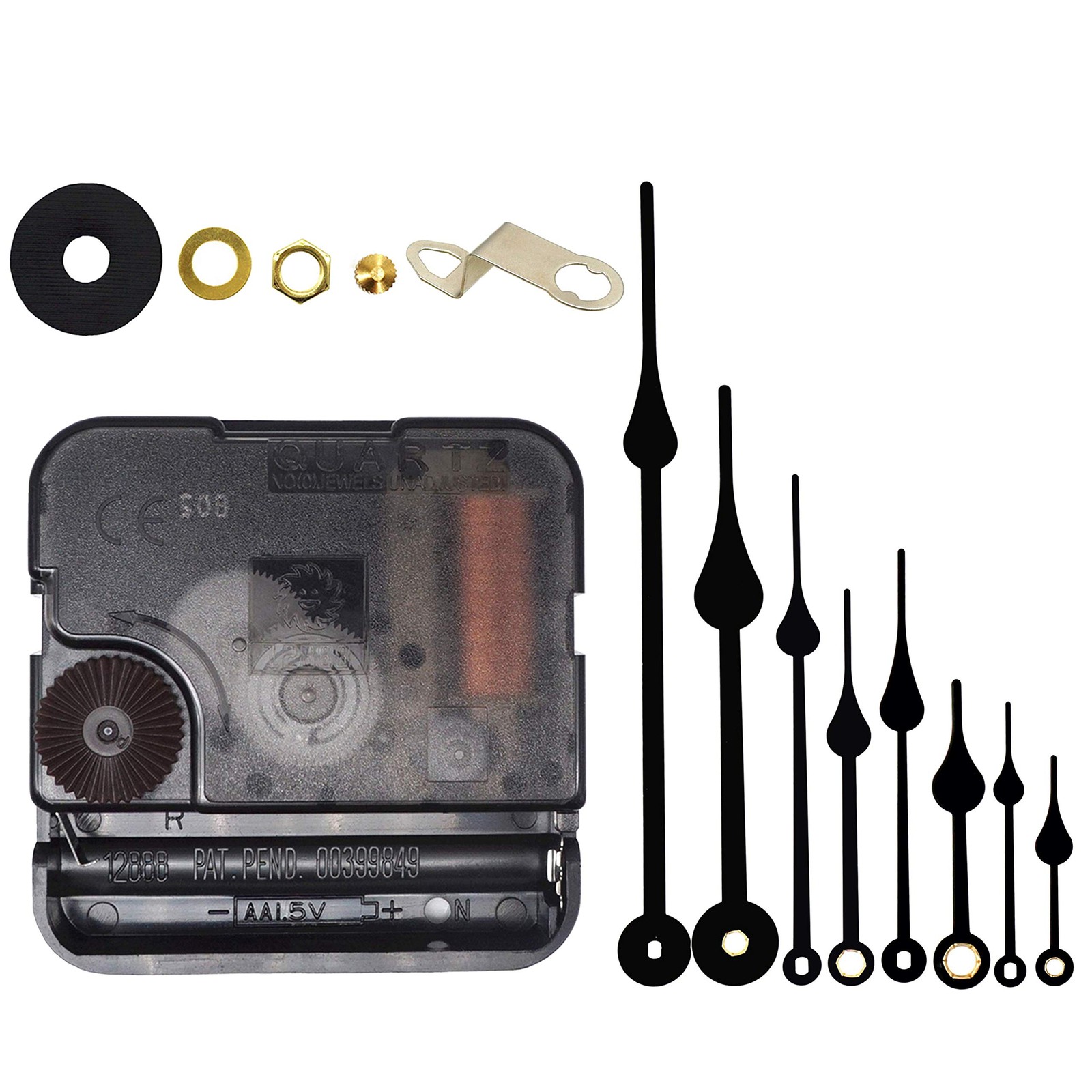 TIKROUND Include Hands Quartz DIY 12888 Wall Clock Movement Mechanism Battery…
