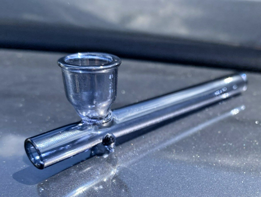 Awesome! 4″ RAW High-Quality Borosilicate Glass Steamroller Style Smoking Pipe