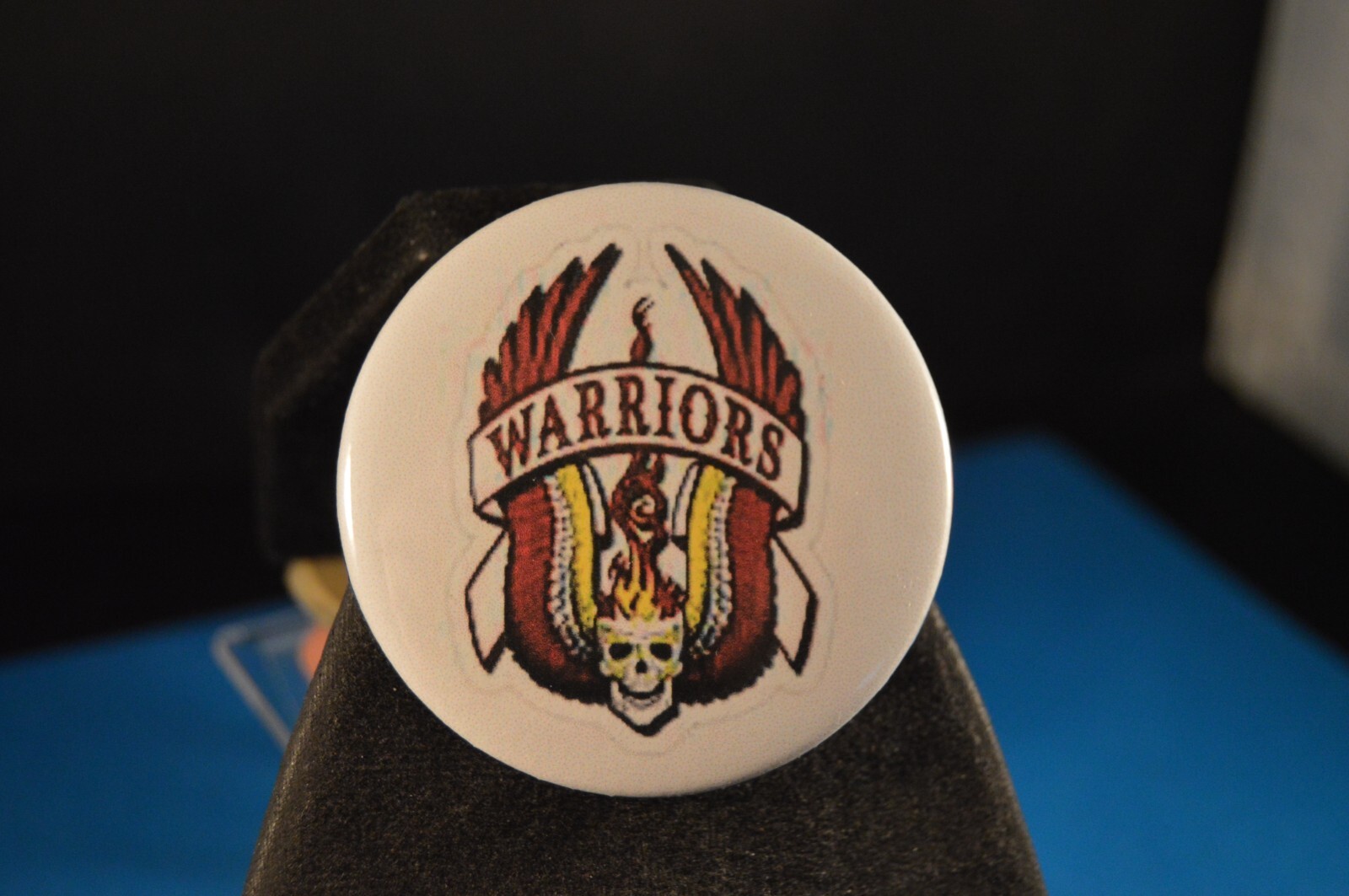 “THE WARRIORS” BUTTON Logo #2 BIG! pinback pin badge film movie GANGS New York