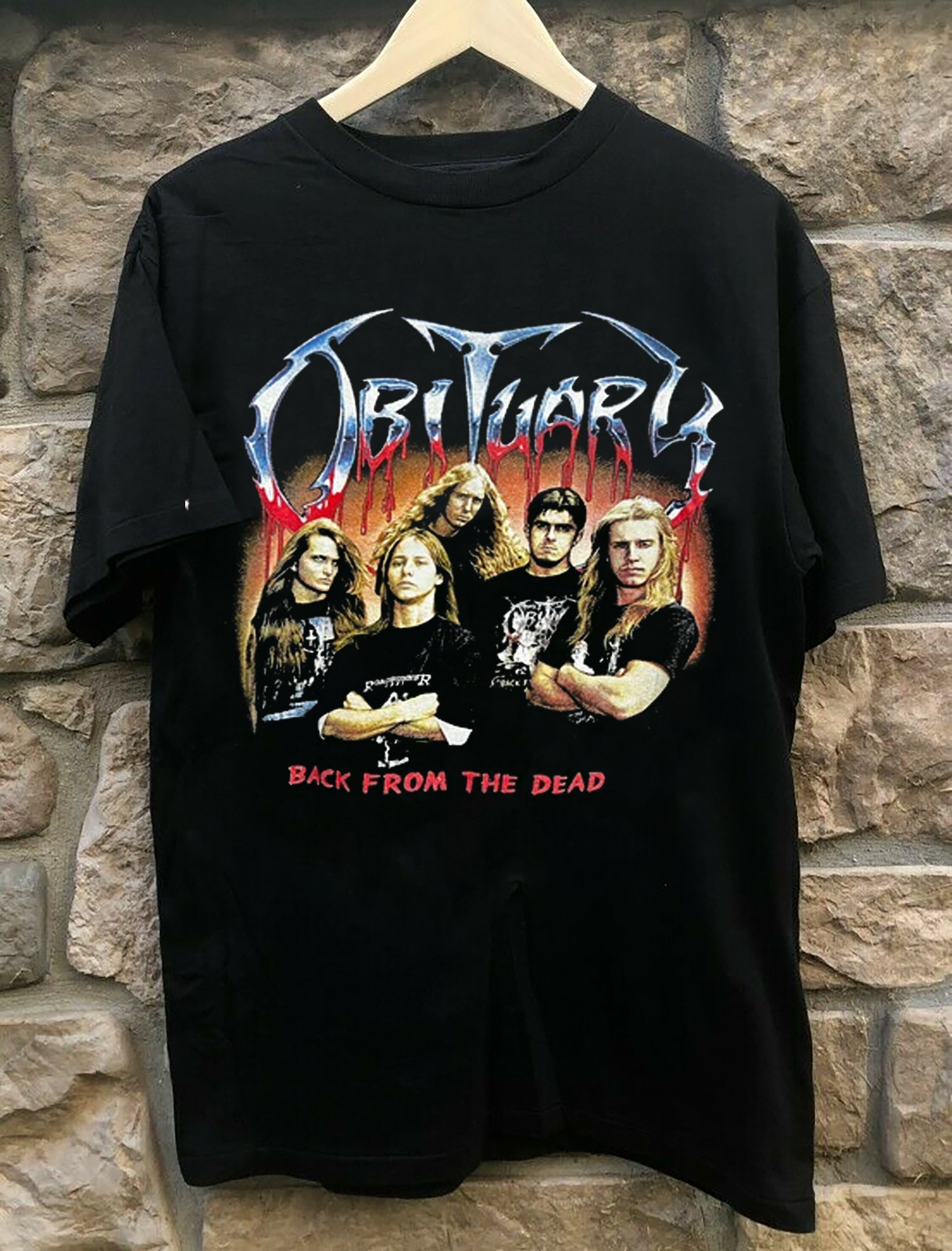 Collection Obituary Band Short Sleeve Black S-2345XL Unisex T-Shirt N56.112