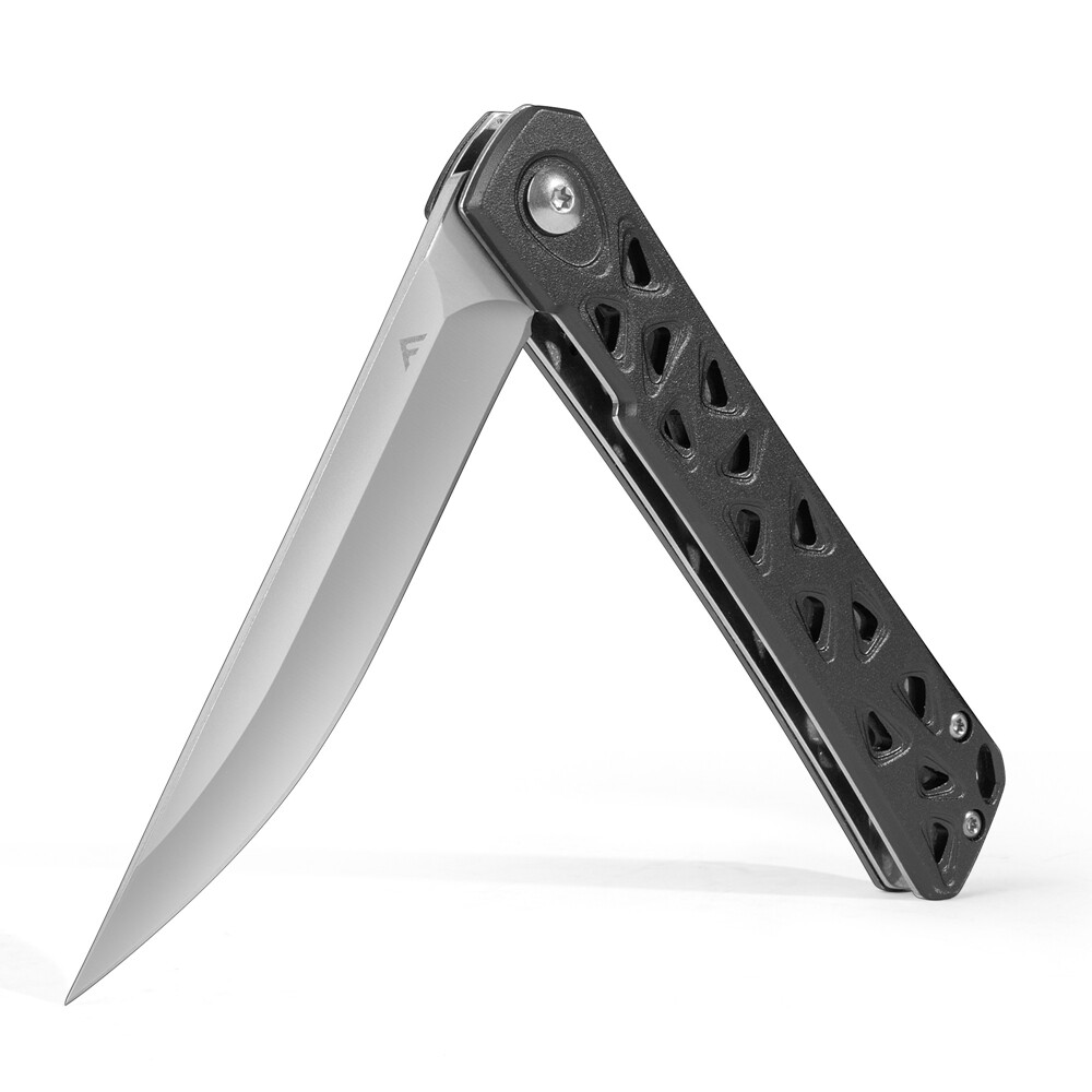 FLISSA 4.5″ Folding Pocket Knife Camping Tactical Pocket Knife Hollow-out Handle